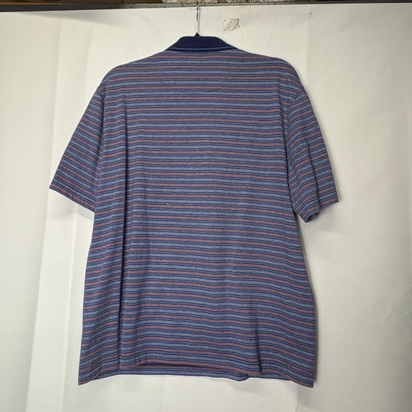 Born Southern Saddlebred Men's Striped Polo Shirt, Casual‎ Button Down Top - Picture 5 of 5